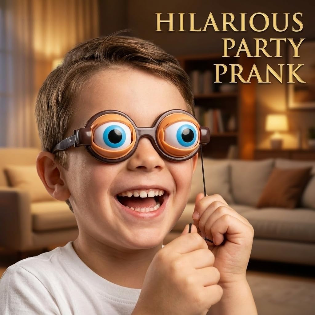 Crazy Blinking Winking Eye Glasses with Soft Comfort Nose Pads