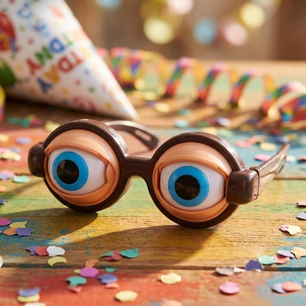Crazy Blinking Winking Eye Glasses with Soft Comfort Nose Pads