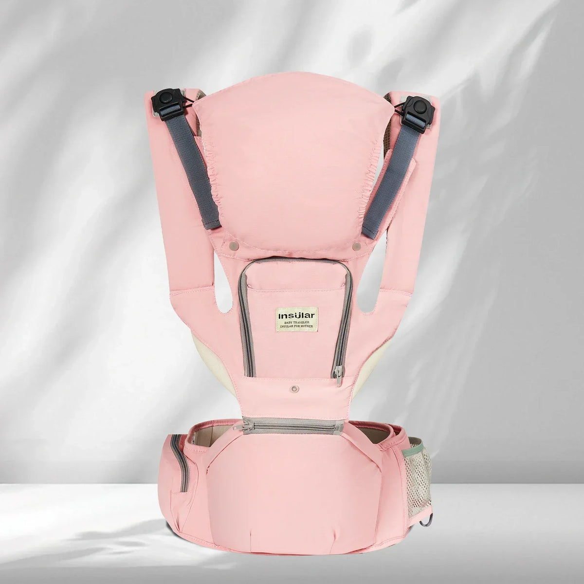 3 in 1 Baby Carrier Multi-Functional Childs Waist Stool Breathable Waist Stool with Hip Seat Front Hold Portable 4 Season