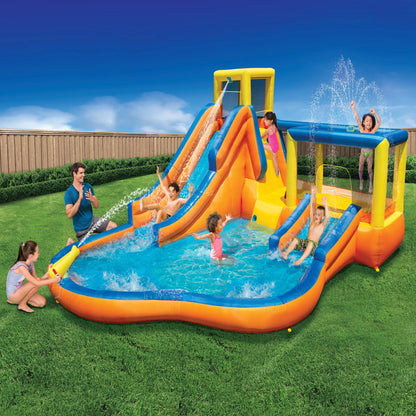 Inflatable Slide 'N Bounce Spash Park Water Park - 3 Levels of Fun!