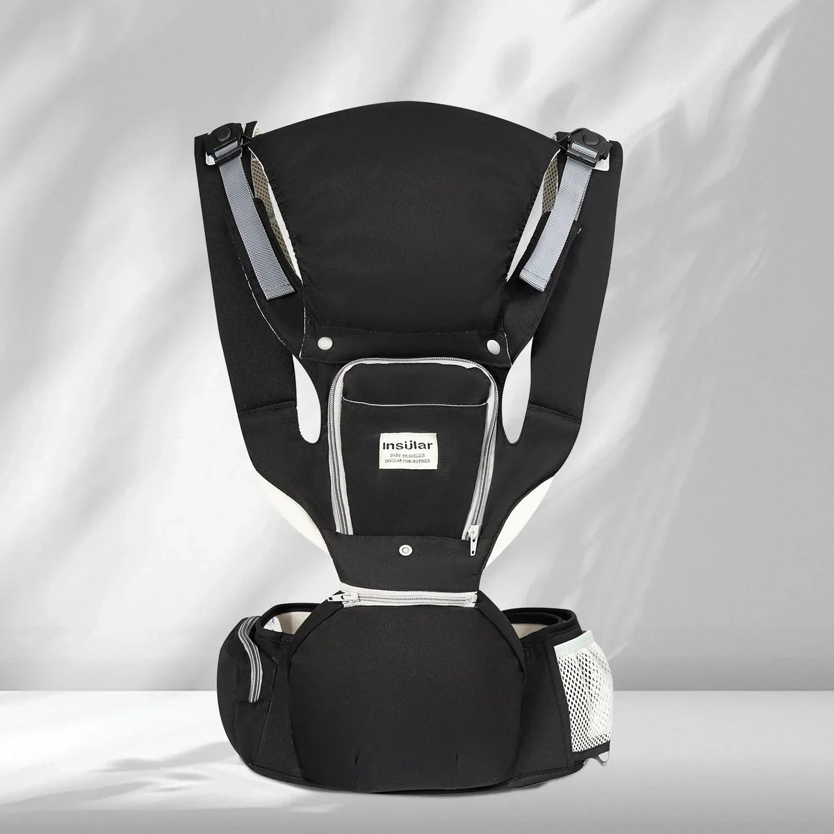 3 in 1 Baby Carrier Multi-Functional Childs Waist Stool Breathable Waist Stool with Hip Seat Front Hold Portable 4 Season