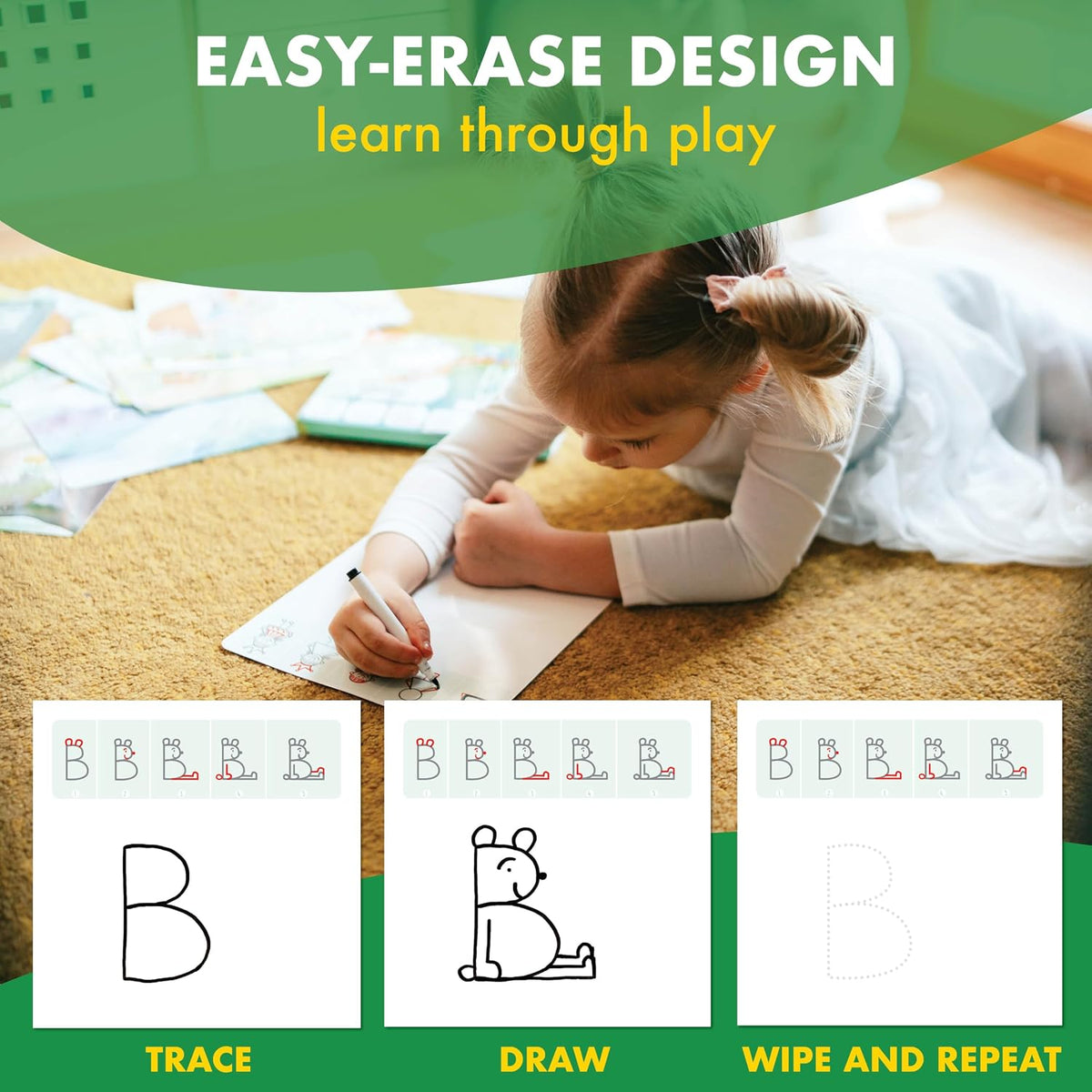 Learn to Draw ABC Letters: Crafts & Art Supplies for Kids Ages 3-6, Gift