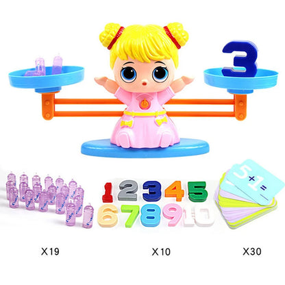 New Montessori Math Toy Monkey Digital Maths Balance Scale Toy Educational Balancing Scale Number Board Game Kids Learning Toys