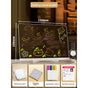 Luminous Acrylic Drawing Magic Board Kids DIY Transparent Painting Board LED Note Board with Stand & 7 Colors Pens for Kids Toy