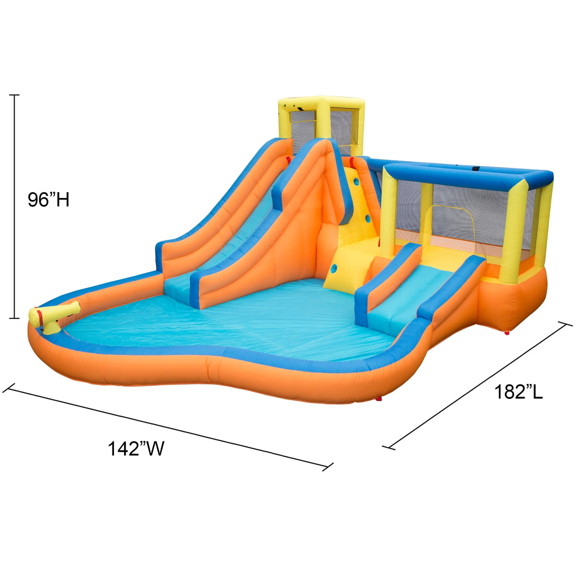 Inflatable Slide 'N Bounce Spash Park Water Park - 3 Levels of Fun!