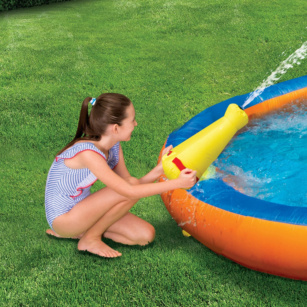 Inflatable Slide 'N Bounce Spash Park Water Park - 3 Levels of Fun!