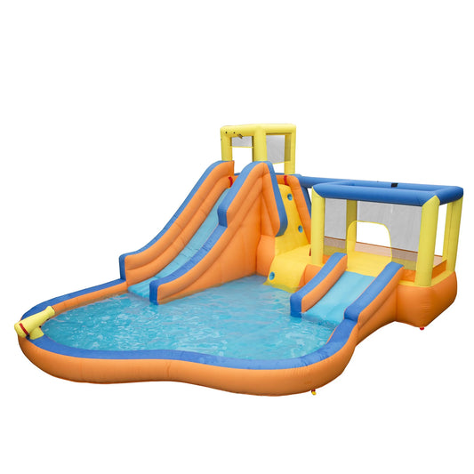 Inflatable Slide 'N Bounce Spash Park Water Park - 3 Levels of Fun!