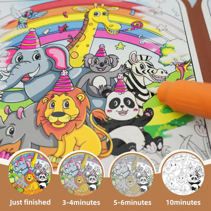 3-In-1 Reusable Water Painting Book for Kids