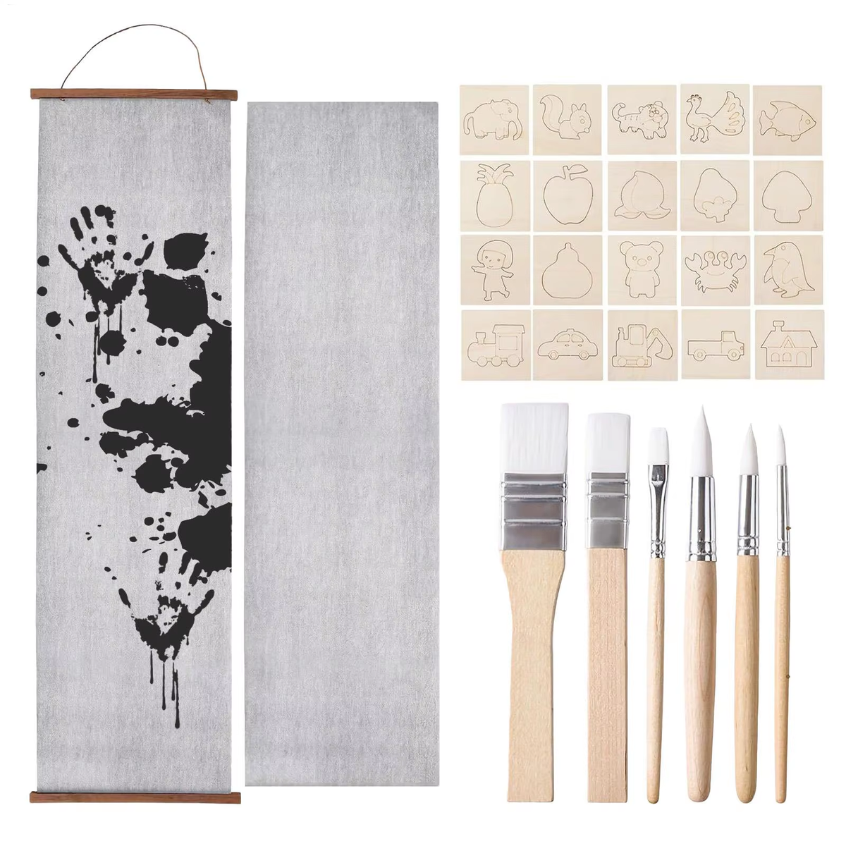 Water Drawing Canvas Large Reusable Non Slip Template Pens Frame Water Pen Painting Drawing Canvas for School Classroom Home