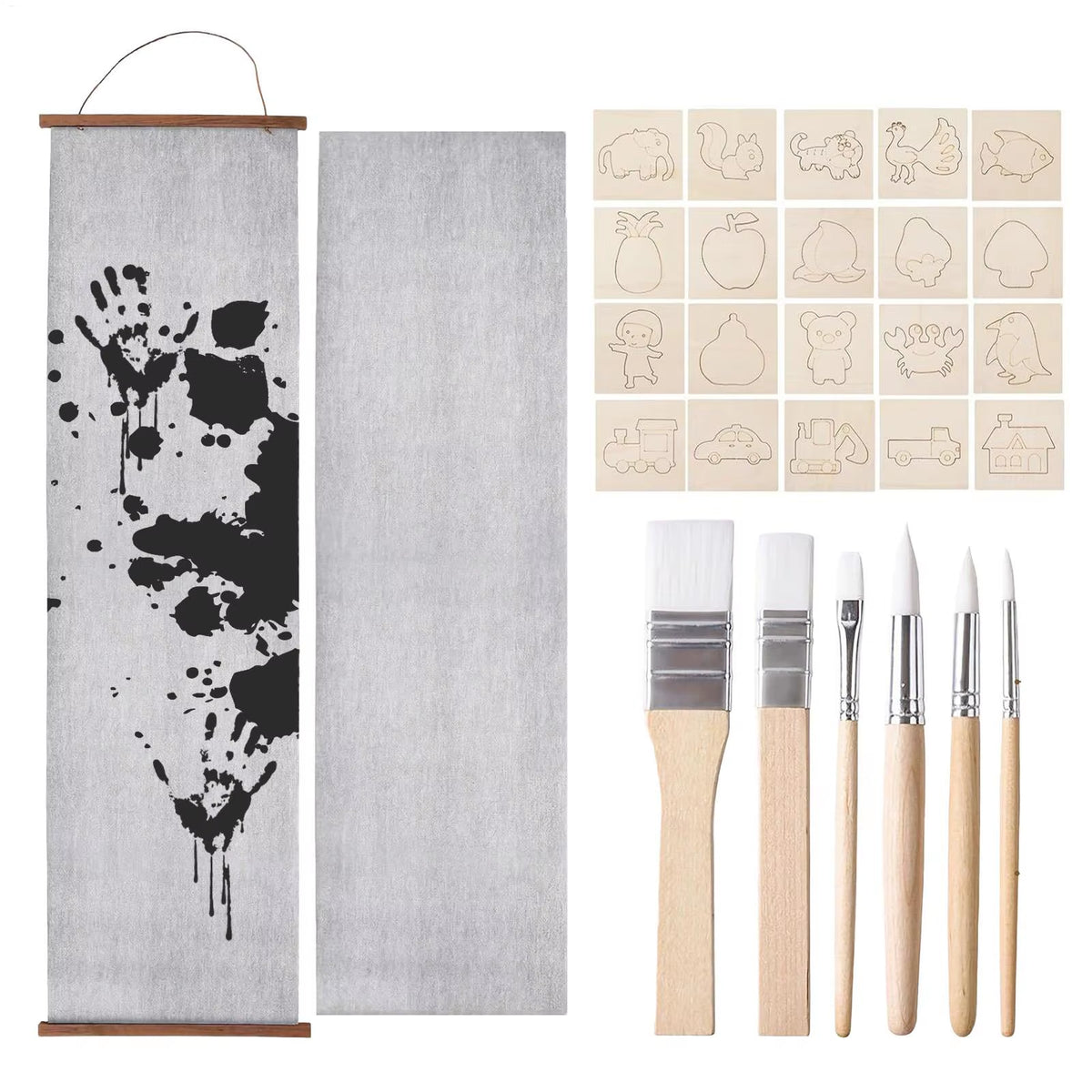 Water Drawing Canvas Large Reusable Non Slip Template Pens Frame Water Pen Painting Drawing Canvas for School Classroom Home