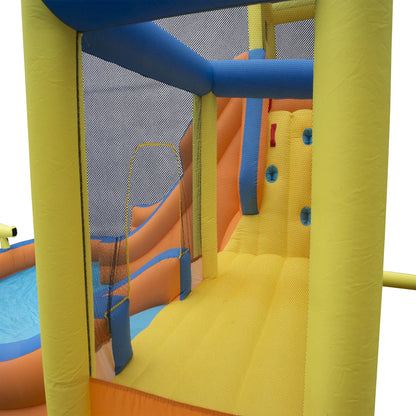 Inflatable Slide 'N Bounce Spash Park Water Park - 3 Levels of Fun!