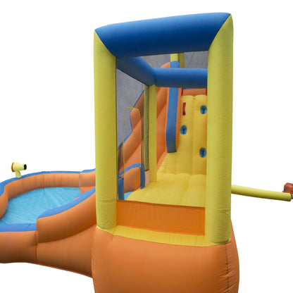 Inflatable Slide 'N Bounce Spash Park Water Park - 3 Levels of Fun!