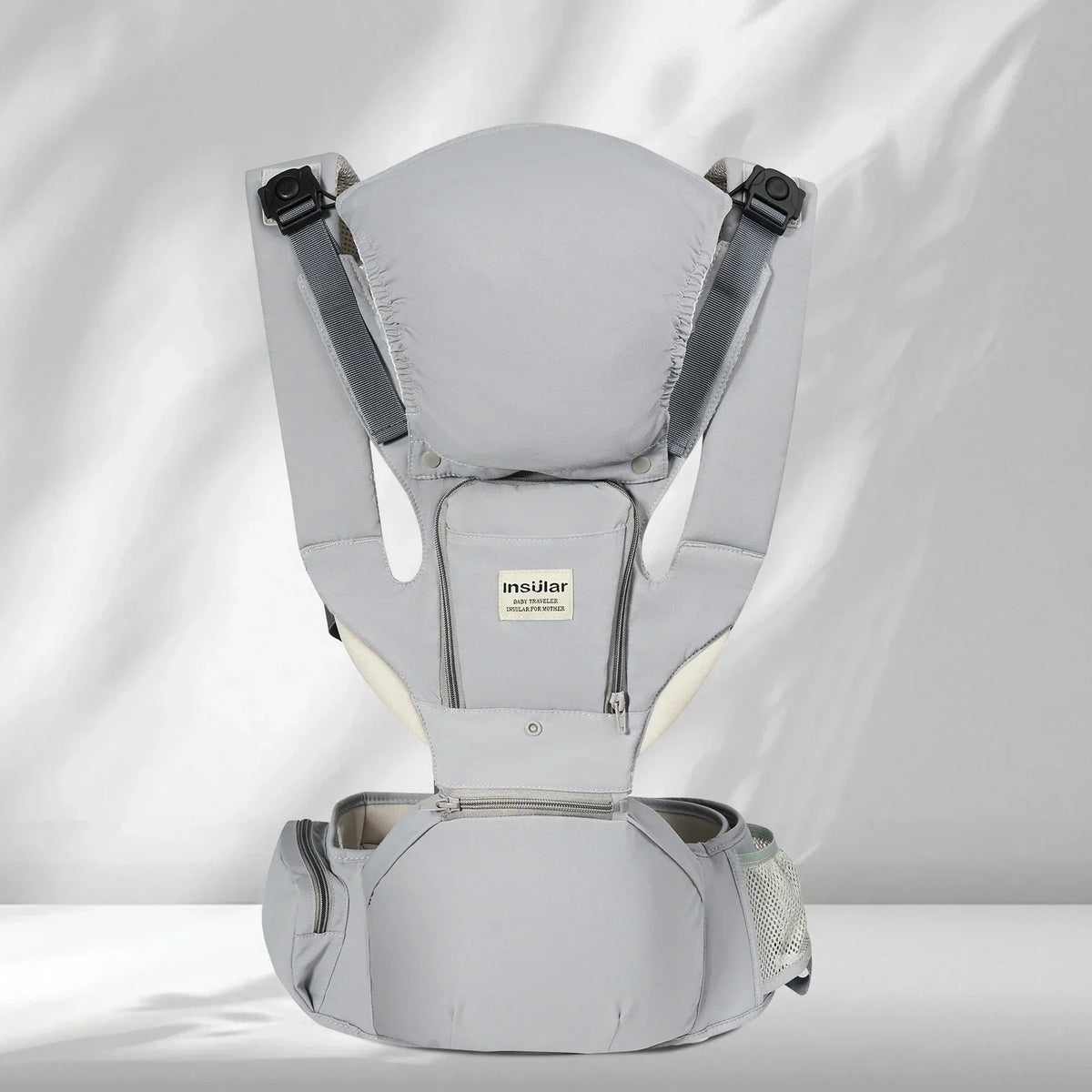 3 in 1 Baby Carrier Multi-Functional Childs Waist Stool Breathable Waist Stool with Hip Seat Front Hold Portable 4 Season
