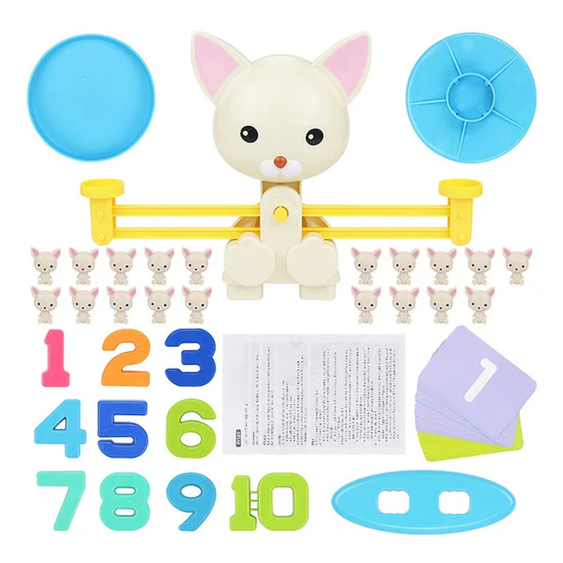 New Montessori Math Toy Monkey Digital Maths Balance Scale Toy Educational Balancing Scale Number Board Game Kids Learning Toys