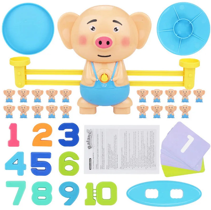 New Montessori Math Toy Monkey Digital Maths Balance Scale Toy Educational Balancing Scale Number Board Game Kids Learning Toys